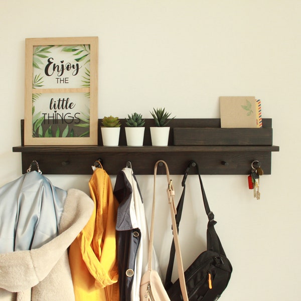 Entryway organization, Coat rack with shelf, wall hangings entryway organize shelf