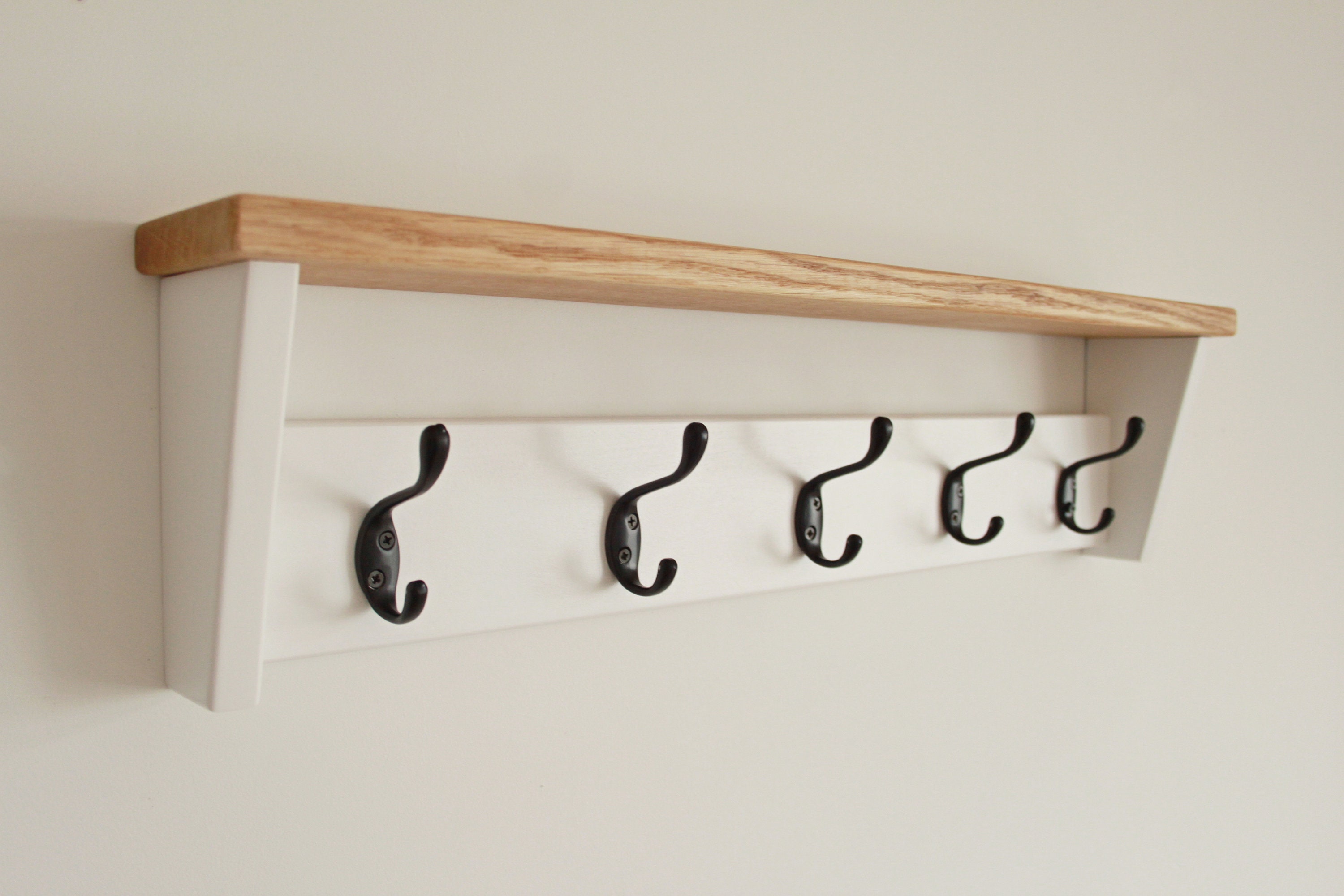Wall Mounted Handmade Wood Hook Coat Rack – SPS FURNTIURE