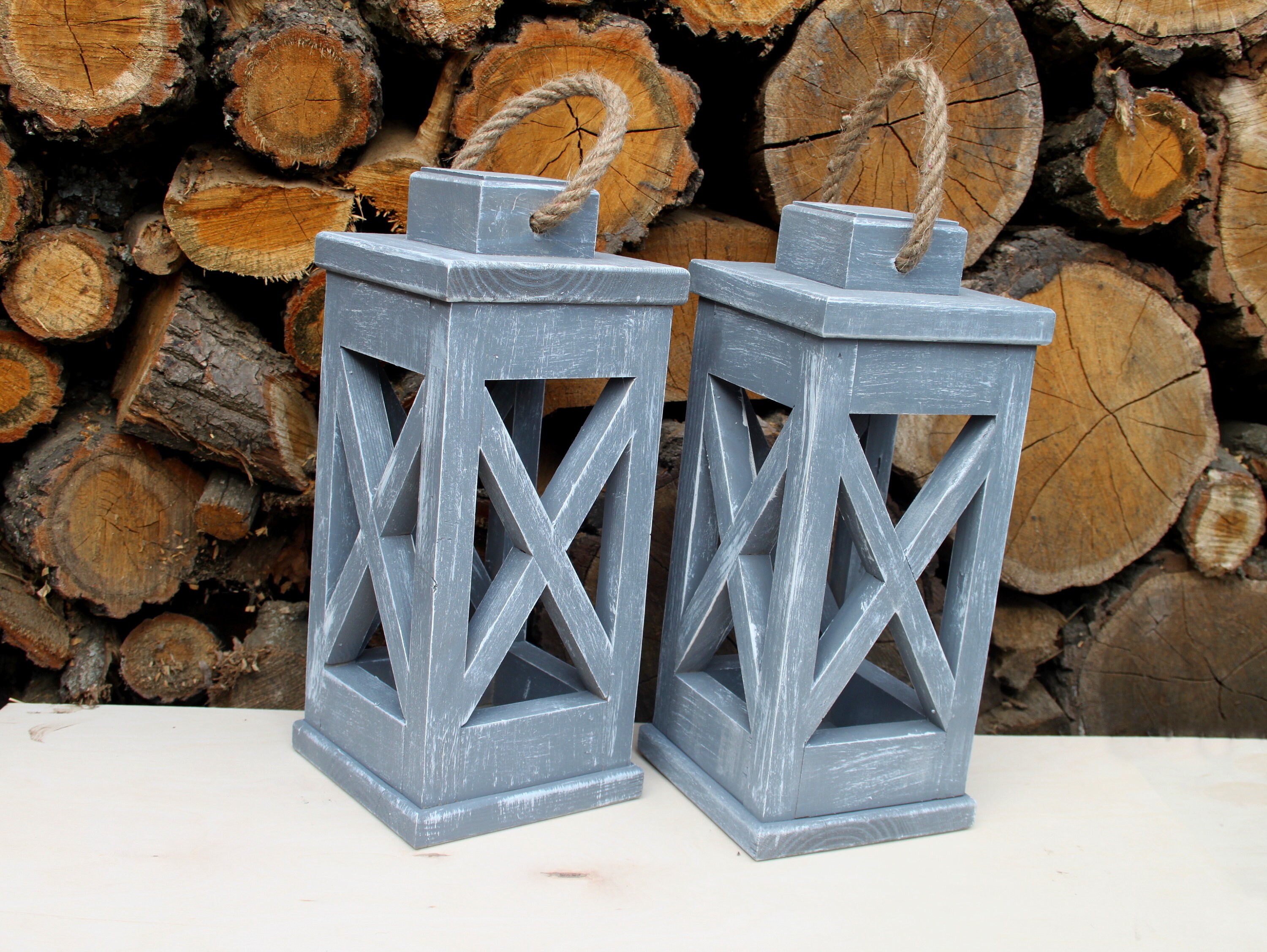 Wooden Decorative Lantern. flower stand Etsy