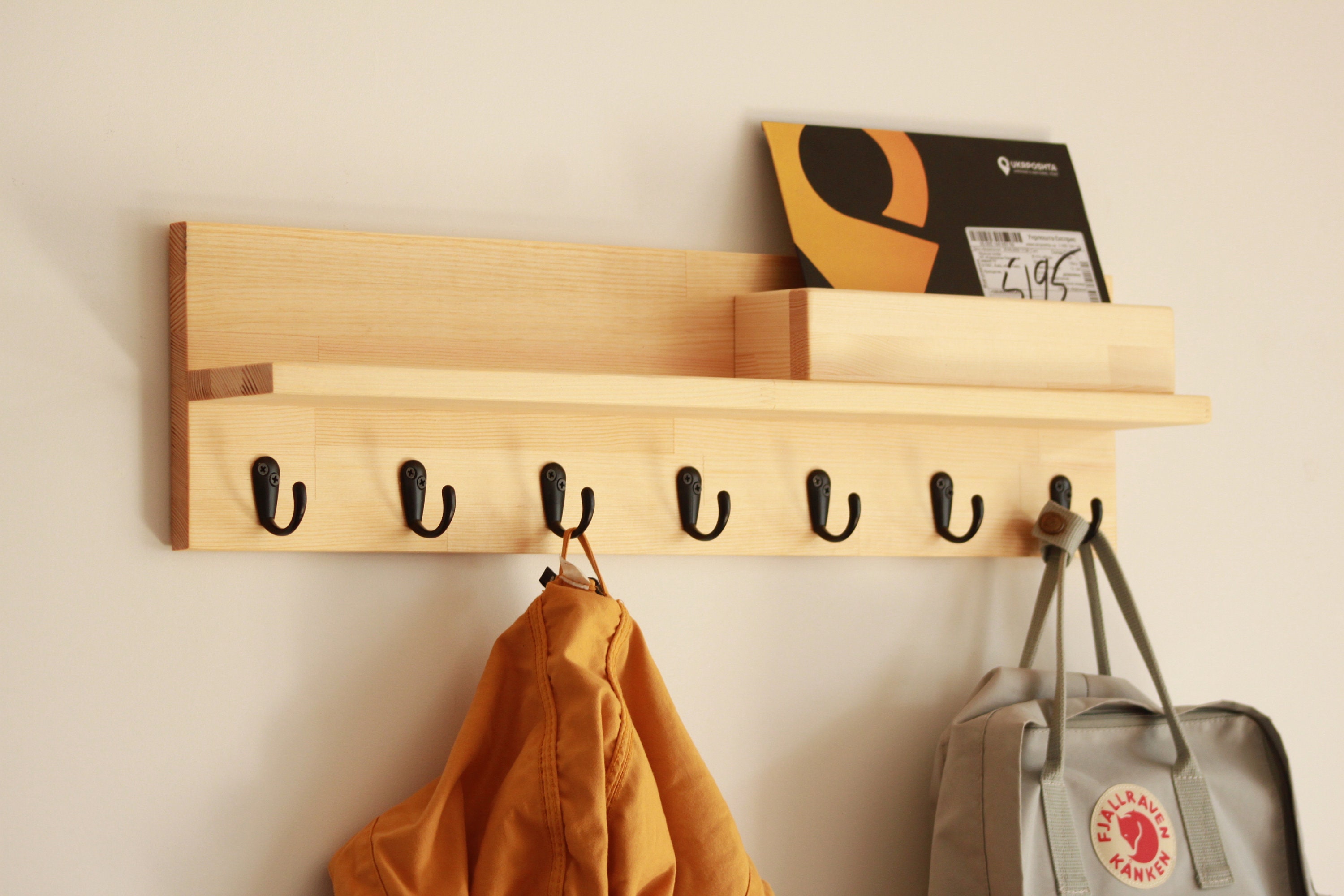 Wooden handbag rack hotsell