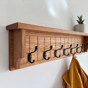 Entryway coat rack wall hook shelf, mudroom hook coat rack furniture