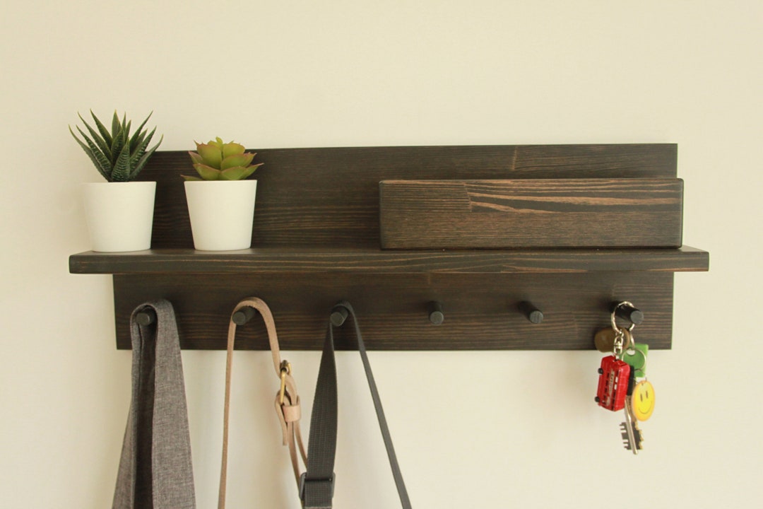 Coat Rack Mail Organizer, Coat Hooks - Etsy