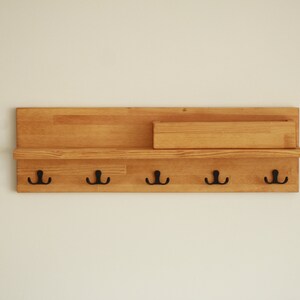 Coat Rack Shelf, Wall Mounted Coat Hanger image 6