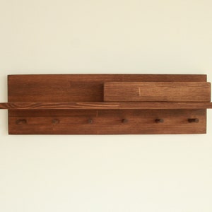 Coat rack with shelf, Key Holder for Wall, mail organizer image 5