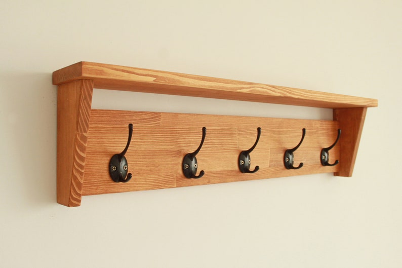 Wall Coat Rack Coat Hooks With Shelf Wall Mounted Hat Rack - Etsy