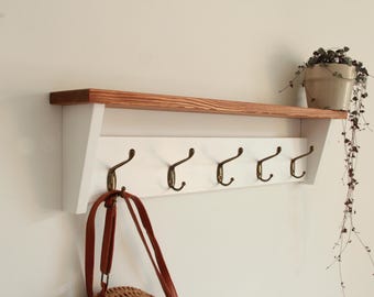 Coat rack, Entryway organizer, Wall mounted leash holder , Towel rack