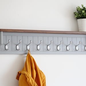 Coat rack wall mount, Entryway Shelf