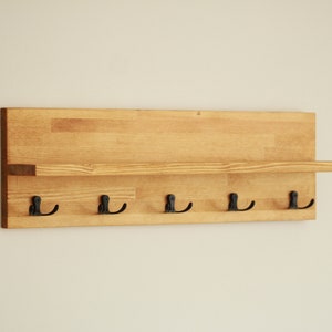 Coat Rack Shelf, Wall Mounted Coat Hanger image 7