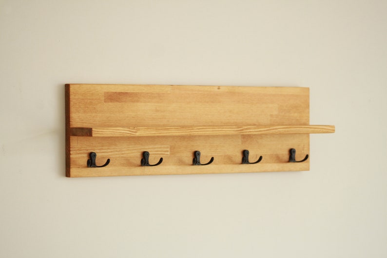 Coat Rack Shelf, Wall Mounted Coat Hanger image 7