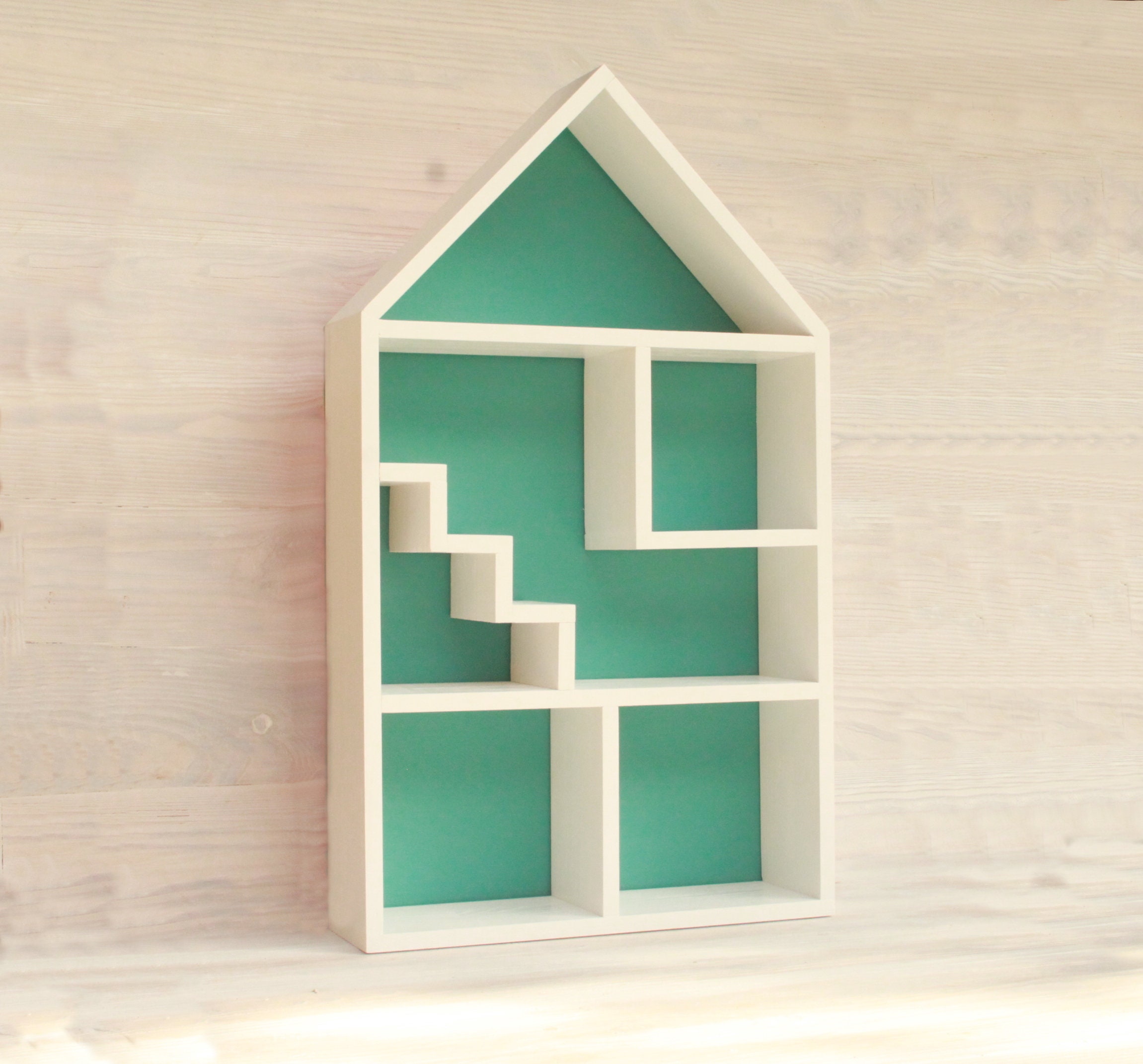 House Shaped Shelf Nursery shelf Kids Shelf Wooden House Etsy