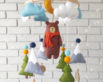 bear cot mobile