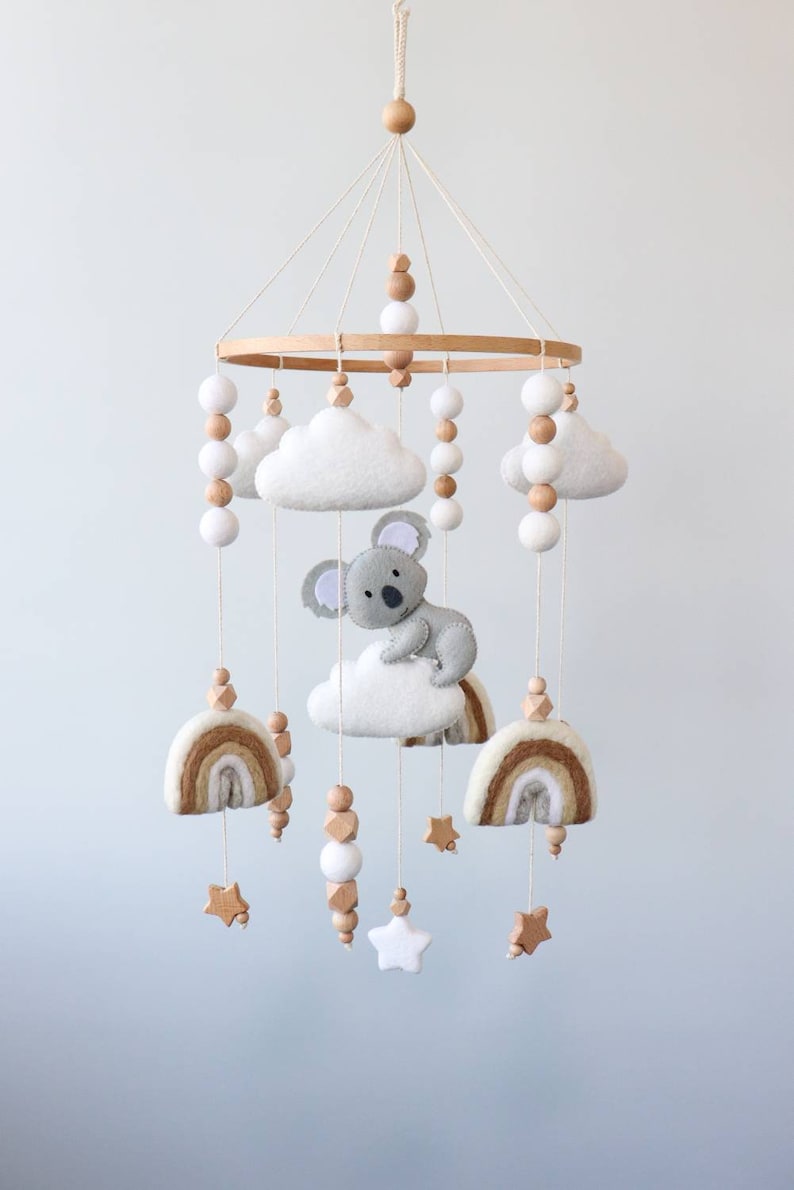 Koala Baby Mobile for Crib Australian Animals Nursery Decor Etsy