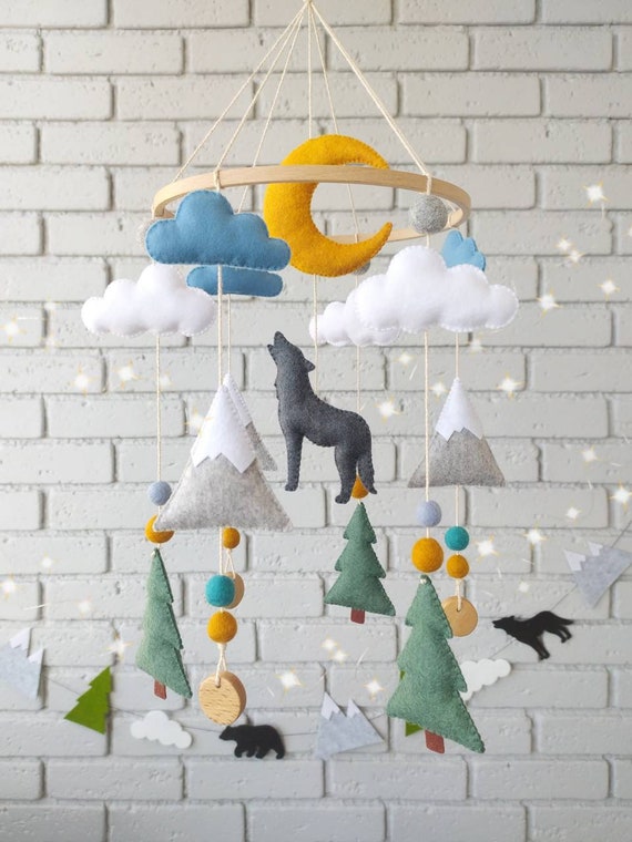 rustic baby mobile