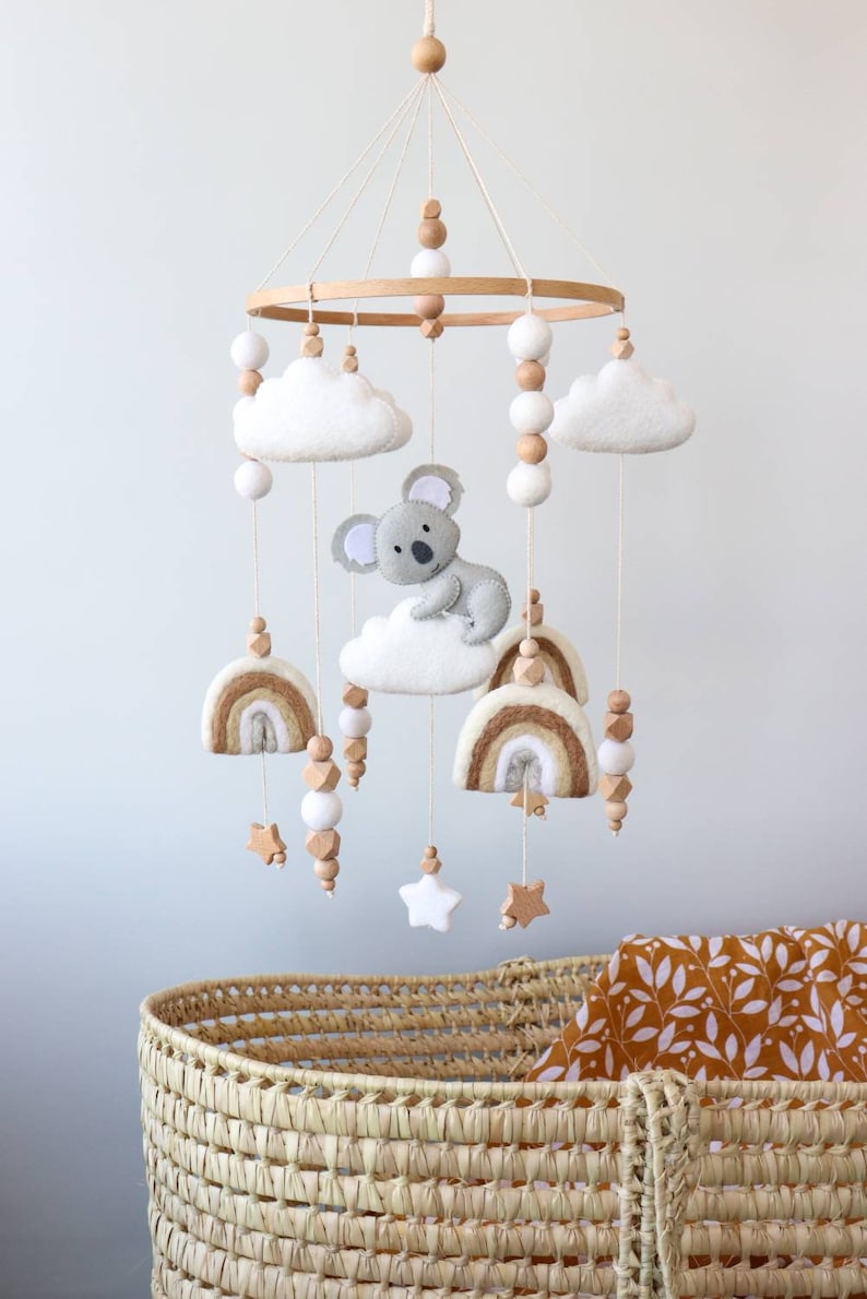 Koala Baby Mobile for Crib Australian Animals Nursery Decor Etsy