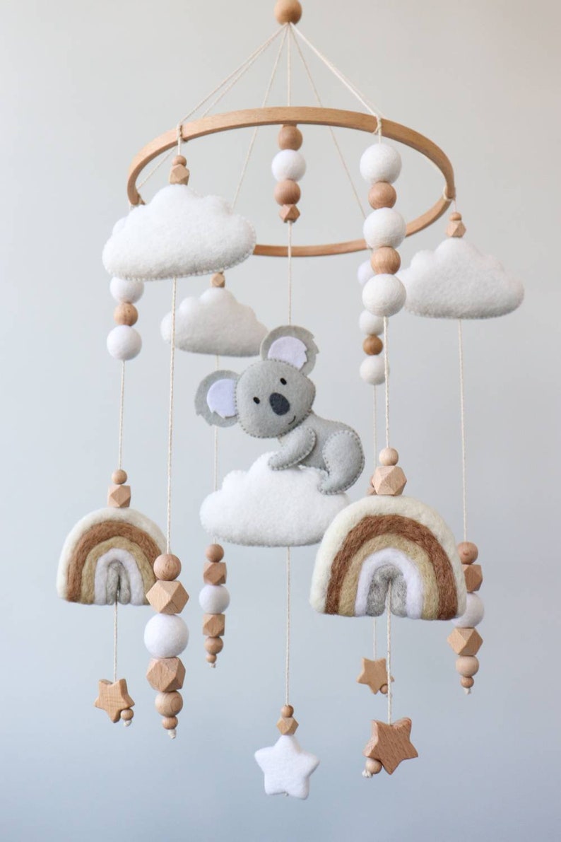Koala Baby Mobile for Crib Australian Animals Nursery Decor Etsy