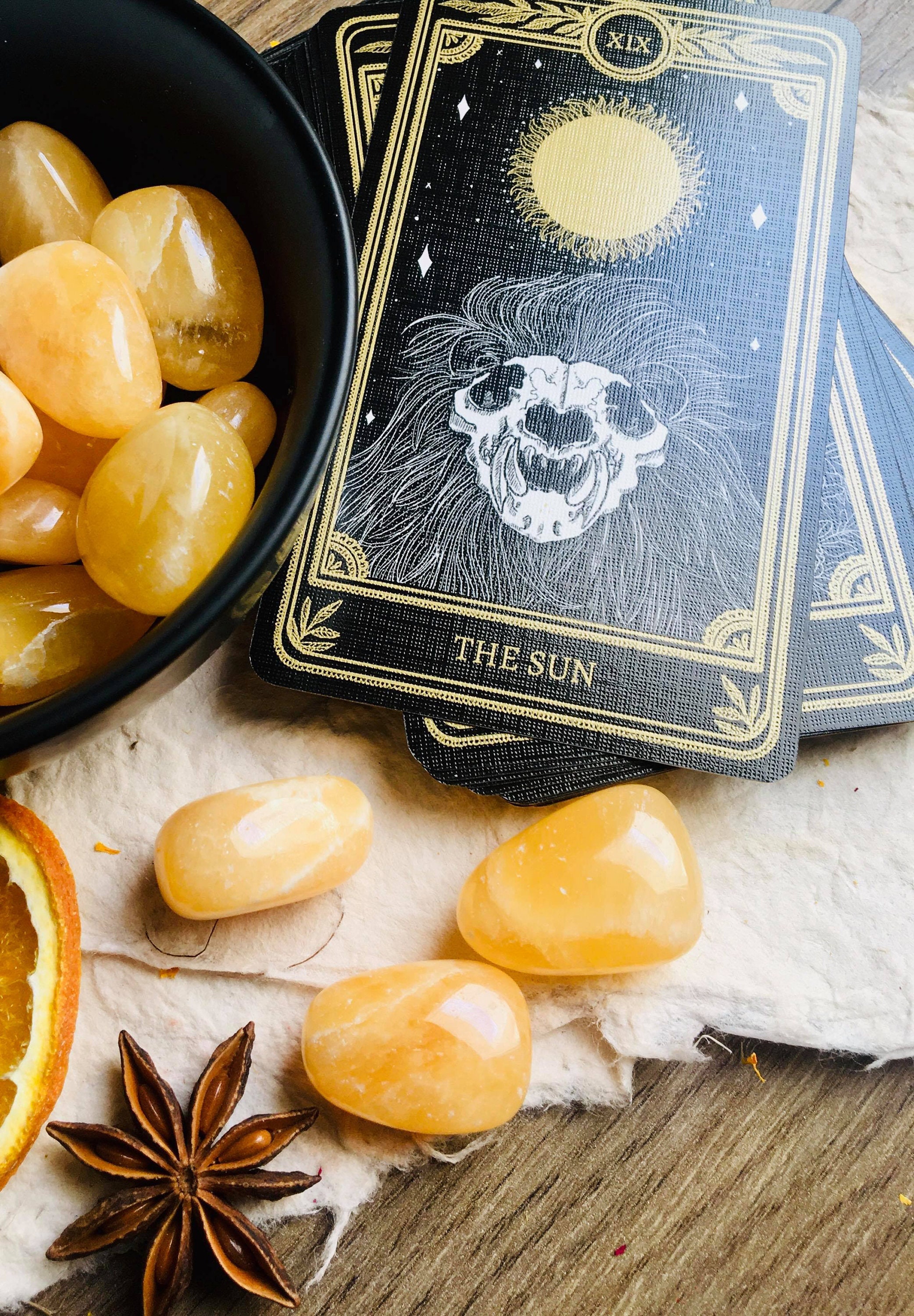 Calcite Orange - Pierre Roulée