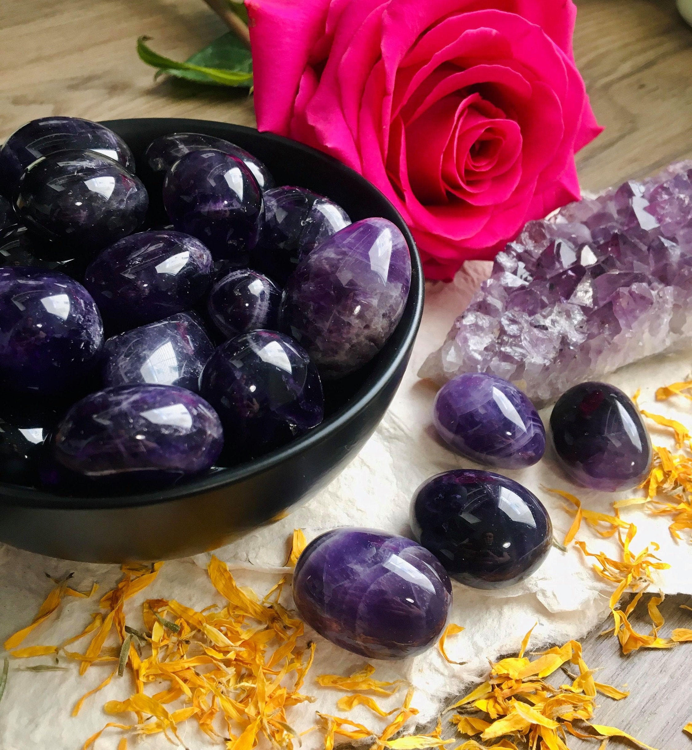 Améthyste Grade A Uruguay - Pierre Roulée