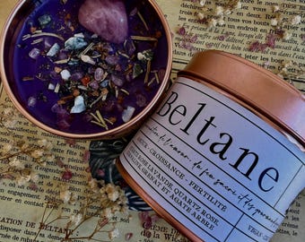 Beltane Sabbath Candle