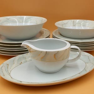 Royal pr. Tettau Bavaria Germany Dinner Service Table Service 6 Persons 16 Pieces