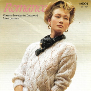 80s Diamond Sweater - Etsy