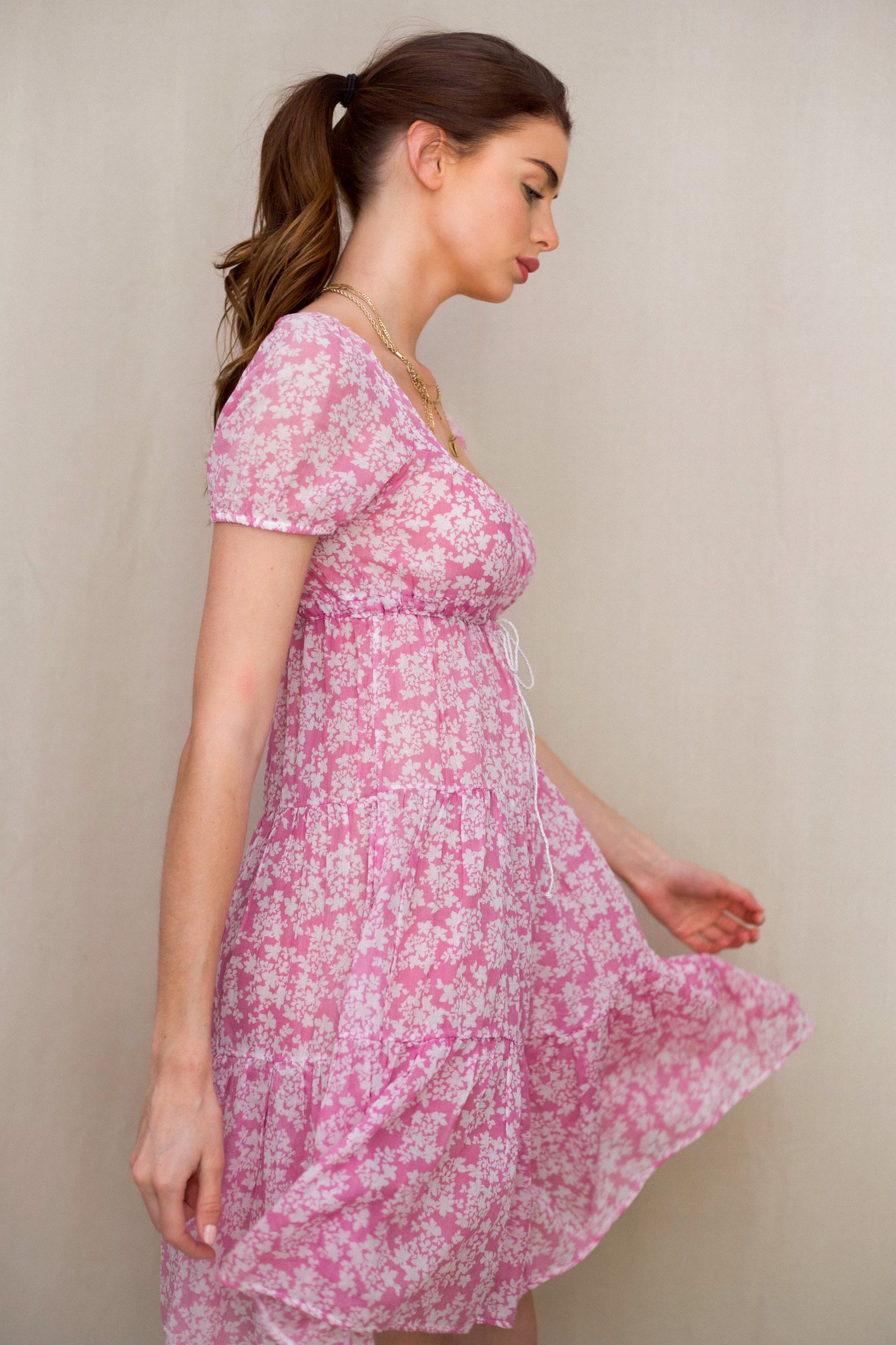 Women's Floral Babydoll Sun Dress Vintage Summer Mini Etsy