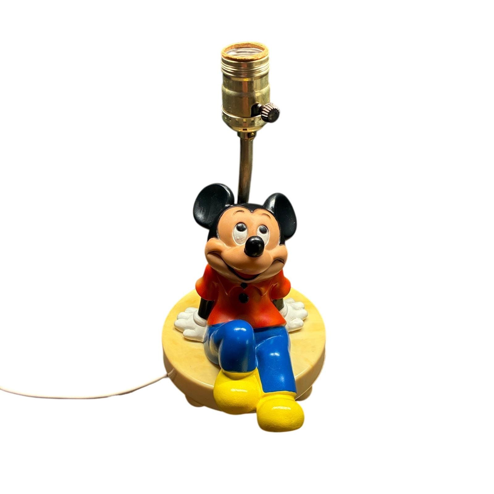 Vintage Mickey Mouse Lamp - Etsy