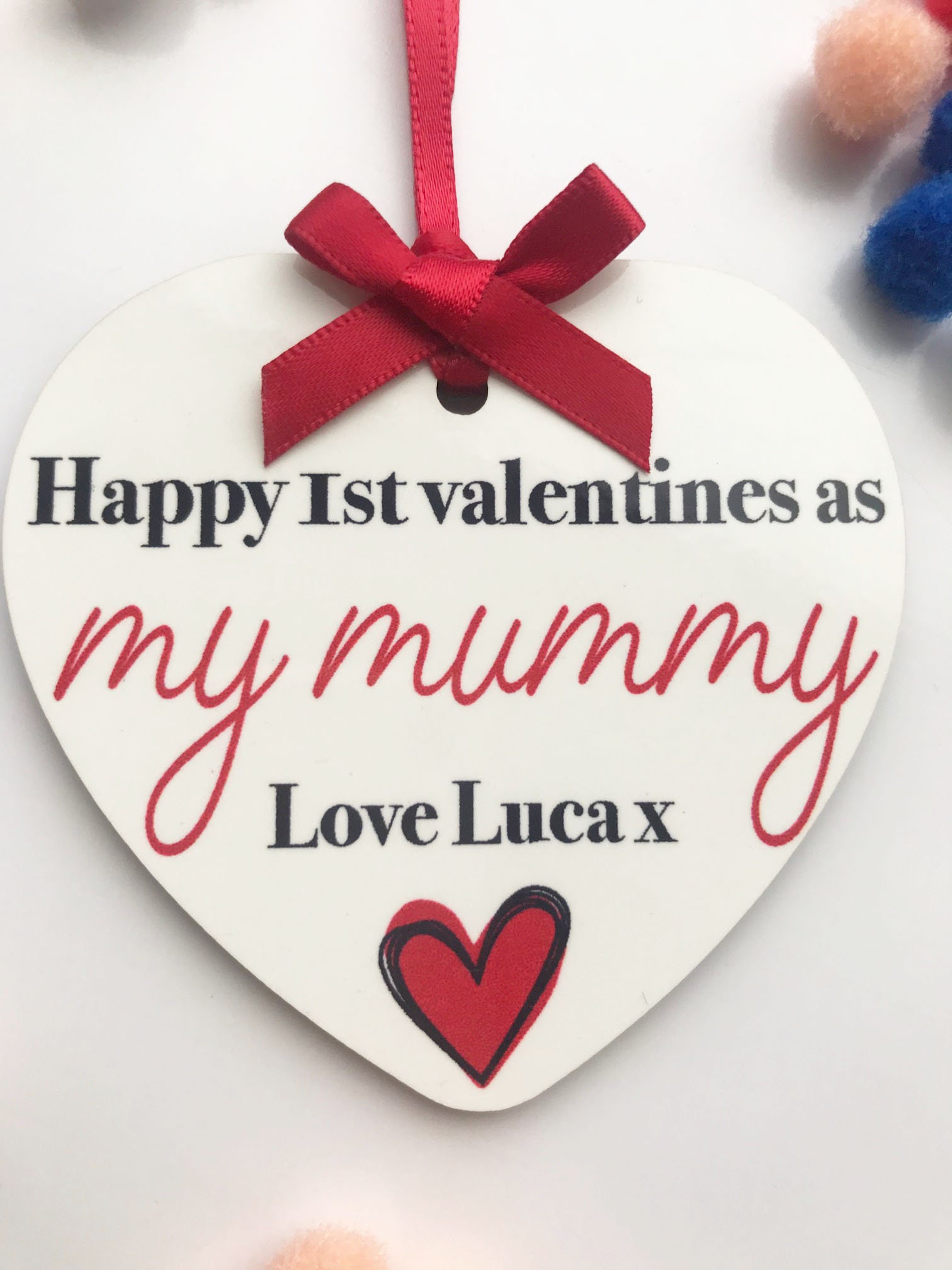 Happy valentine's day mummy/card for mom/card for mummy/valentines card First Valentine's As My Mummy'Hanging Tag New mummy | Etsy