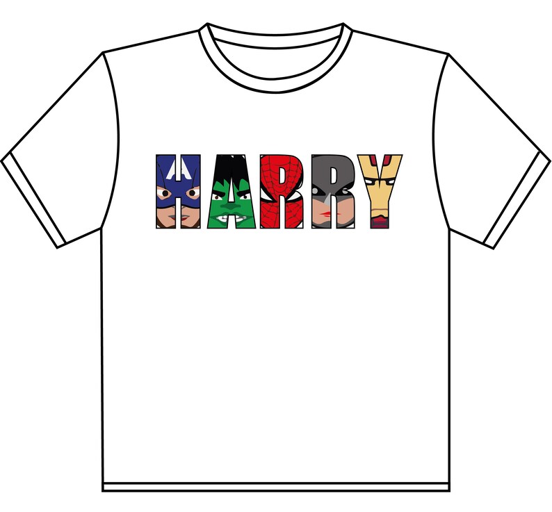 Birthday Super Hero Name Birthday T Shirt Etsy UK