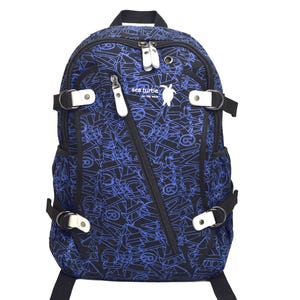 ROOGU Sea Turtle Backpack 25L – Comfortable backpack with practical compartments – Blue – Laptop compartment, extra wide shoulder straps, 35x45x15cm