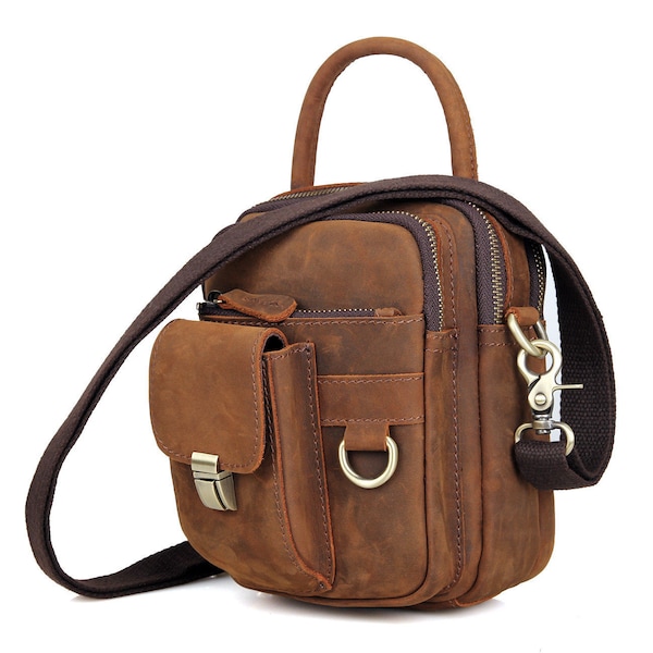 ROOGU Goldfieber - XL Hüfttasche Umhängetasche Handtasche [ 7 verschließbare Fächer ] Multifunktional Herren