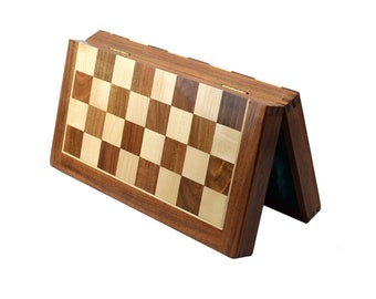 ROOGU Chess Board 18 '' foldable with internal storage Handmade in India