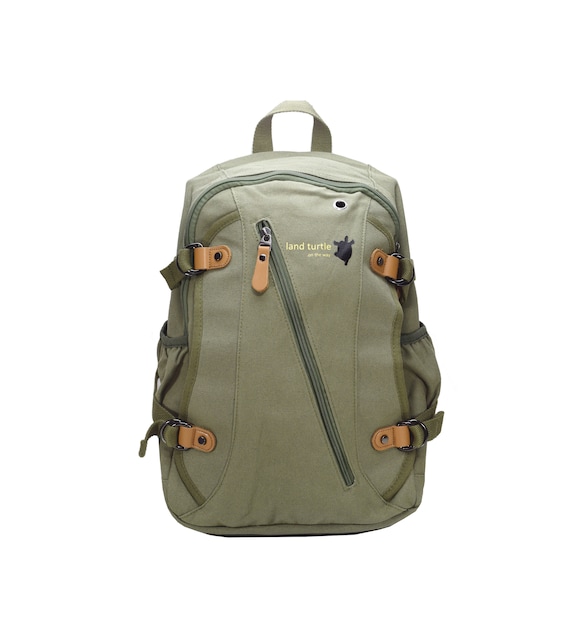 armani faux leather backpack Faux leather backpack with front pocket