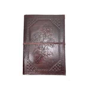 ROOGU Herbarium [L] * Leather Book Notebook/Sketchbook Vintage India Handmade