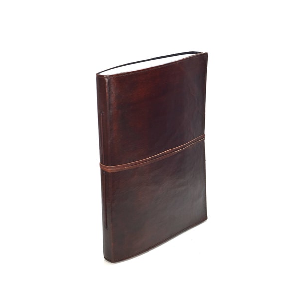 Indian Classic - Journal Guest- Note- Sketchbook Leather XXL (more than A4) Vintage Handmade India Plain No Design