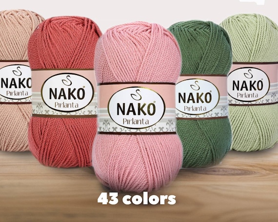 Nako Pirlanta Micro Acrylic Yarn, 100g, Knitting & Crochet