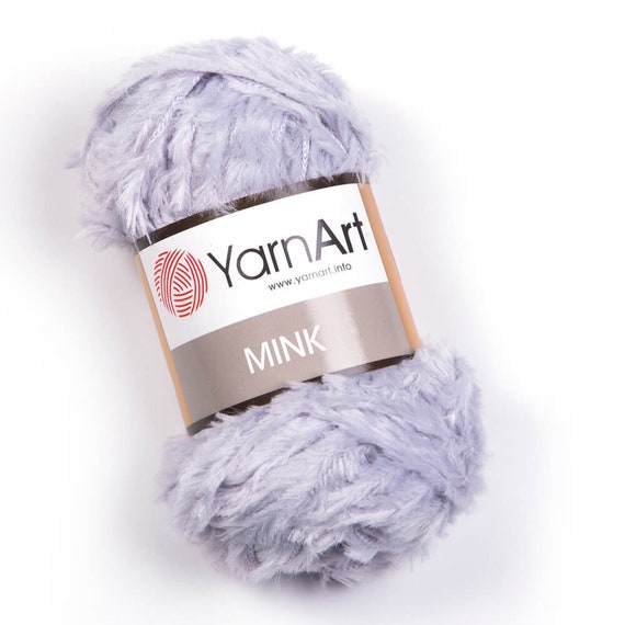 Yarnart Mink Yarn, Fleece Yarn, Fluffy Yarn, Bulky Yarn, Effect Yarn,  Yarnart Mink, 50g, Fur Yarn, Baby Yarn, Soft Yarn, Eyelash Yarn -   Sweden