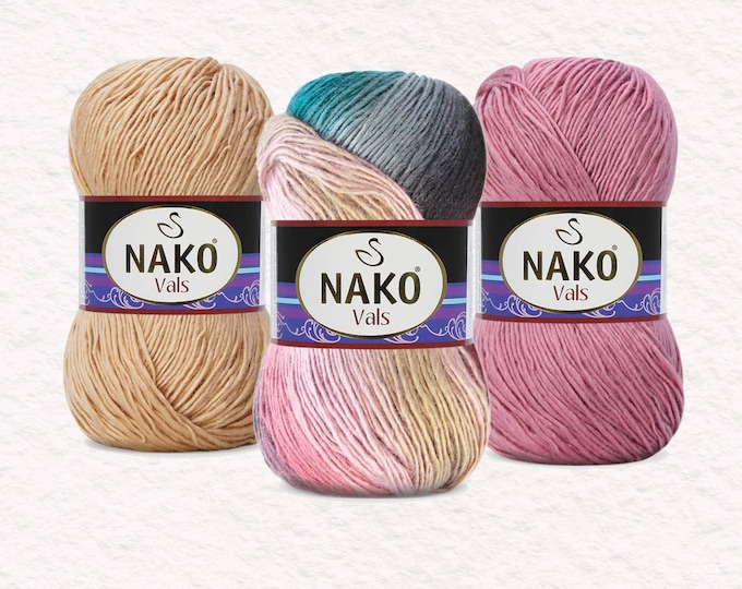 Nako Vals Yarn, Crochet Yarn, Soft Acrylic Yarn, Nako Vals, Nako Yarn