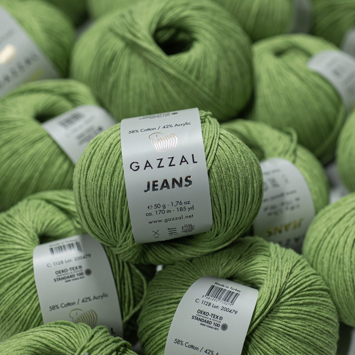 Yarn Jeans Yarn Gazzal Jeans Yarn Amigurumi Yarn Cotton Etsy