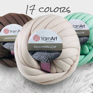 Yarn for Arm Knitting, Yarnart Marshmallow Yarn, 750 g 26.4 oz yarn, Super Bulky Yarn, Arm Knitting Yarn, Super Chunky Yarn, Giant Yarn