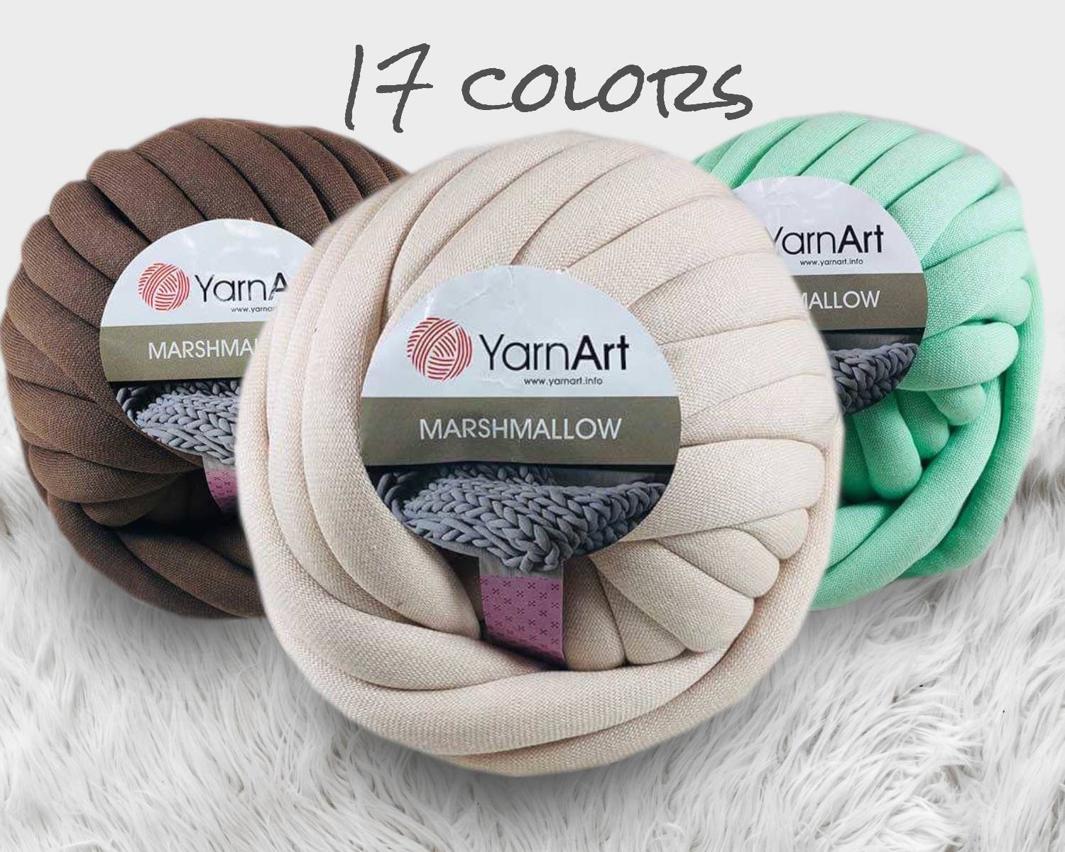 YARNART FLUFFY - KNITTING YARN SMOKE GREY - 722 - YARNART