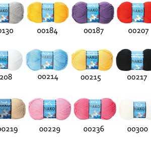 Nako Saten Micro Akrylgarn, 100g, Stickning Virkning 00130 Light Gray