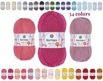 Kartopu Baby One garn, antipilling akryl, 100 g (273,4 yd)