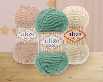 Alize Baby Best Yarn, Anti-Pilling Acrylic Bamboo Blend