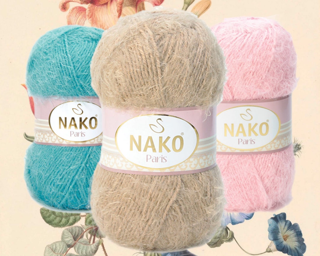 NAKO Paris Knitting Yarn Crochet Yarn Nako Paris Yarn Nako Etsy Canada