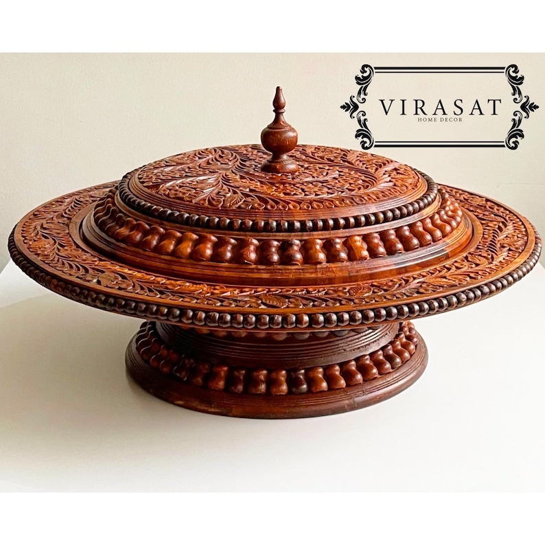 Large Serving Platter With Lid, Dry Fruit and Nut Serving Platter/dish