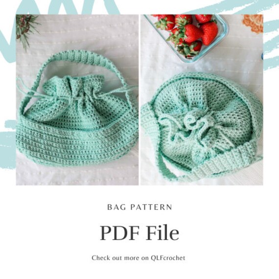 Crochet Lunch Bag Crochet Bag Pattern for Lunch Crochet Bag Etsy