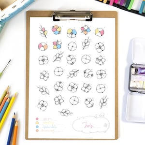 Monthly Habit Tracker / Printable Daily Habit Tracker / Coloring Goal Planner