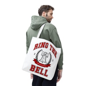 Philadelphia Liberty Bell-draagtas, stijlvolle herbruikbare draagtas, cadeau voor Philly Phanatics, milieuvriendelijke tas, Philadelphia Sports, Phillies