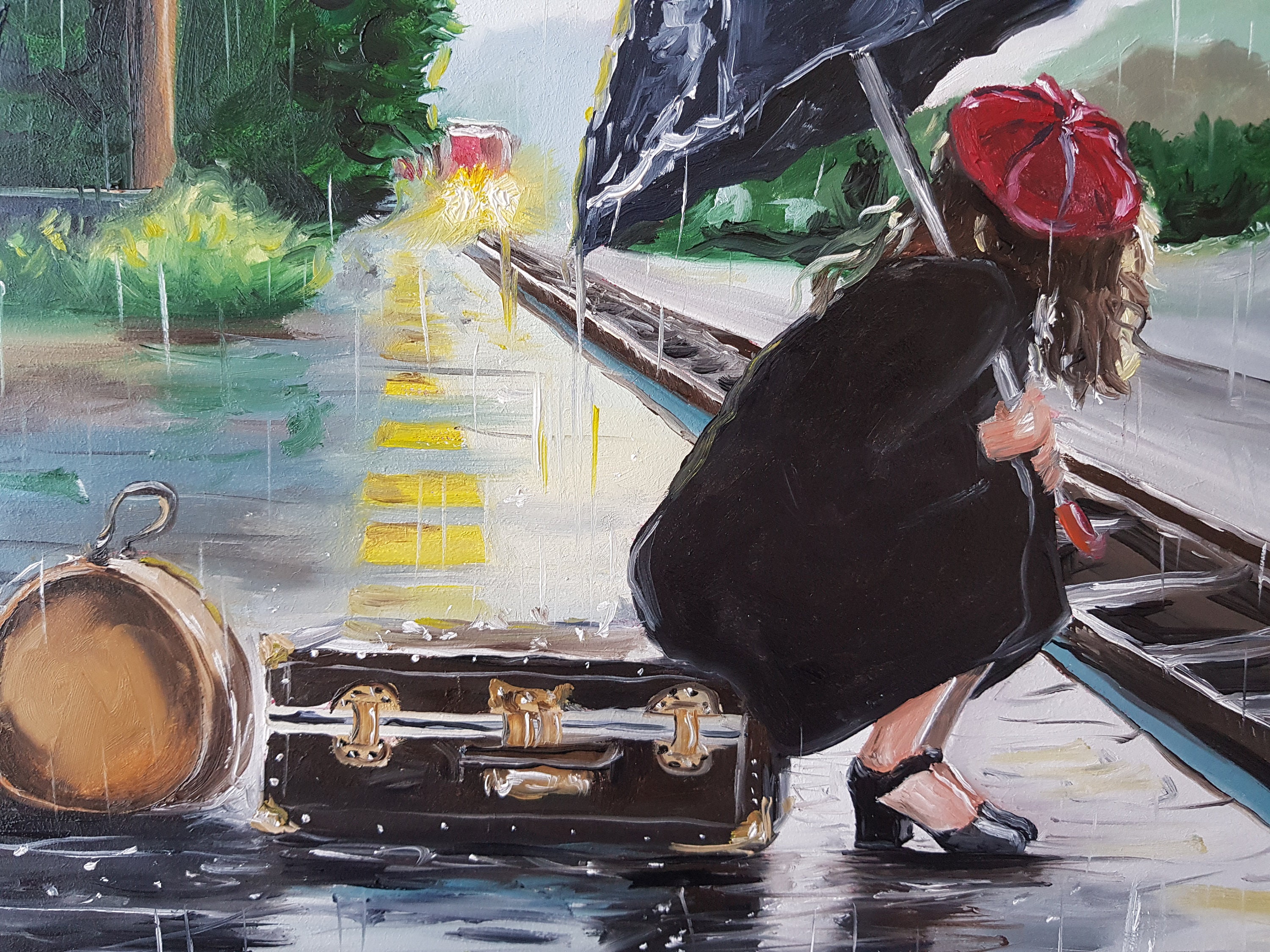 油絵「雨上がり」P4号 油絵「雨上がり」P4号 油絵「雨上がり」P4号 油絵「雨上がり」P4号