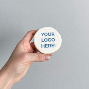 Custom Logo / Picture Sugar Cookie for Businesses, Client Gifts, & Branding